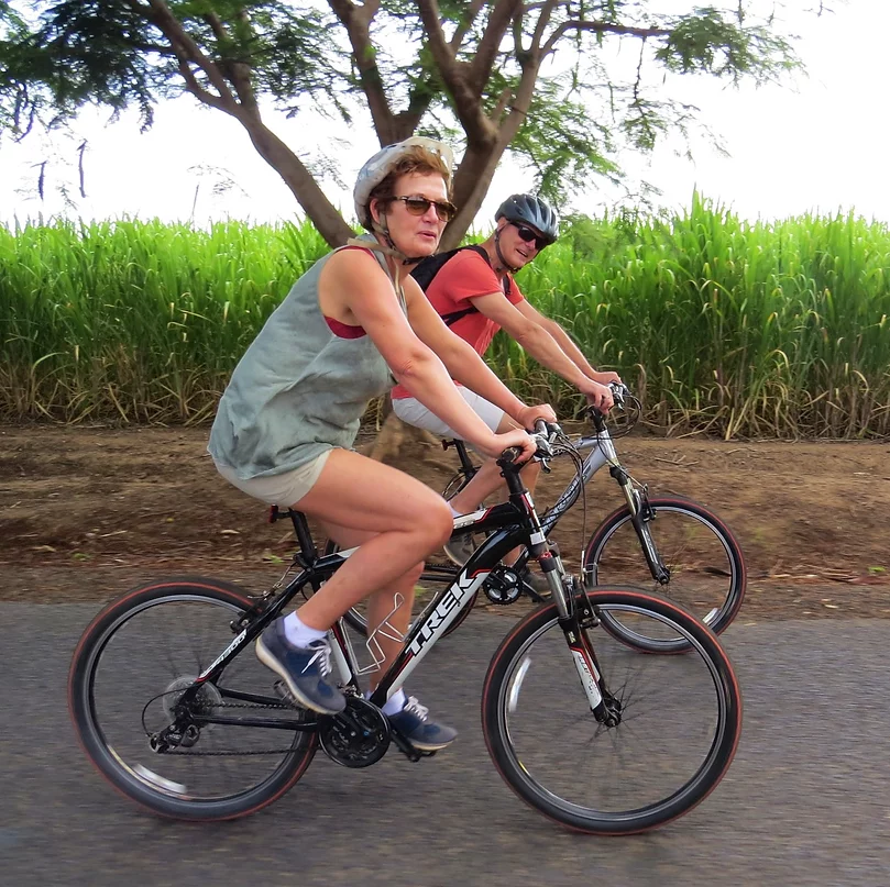 the tour starts at 9am and takes you through the vibrant town of moshi as you cycle south towards the tanzania plantation company sugarcane fields, mv2