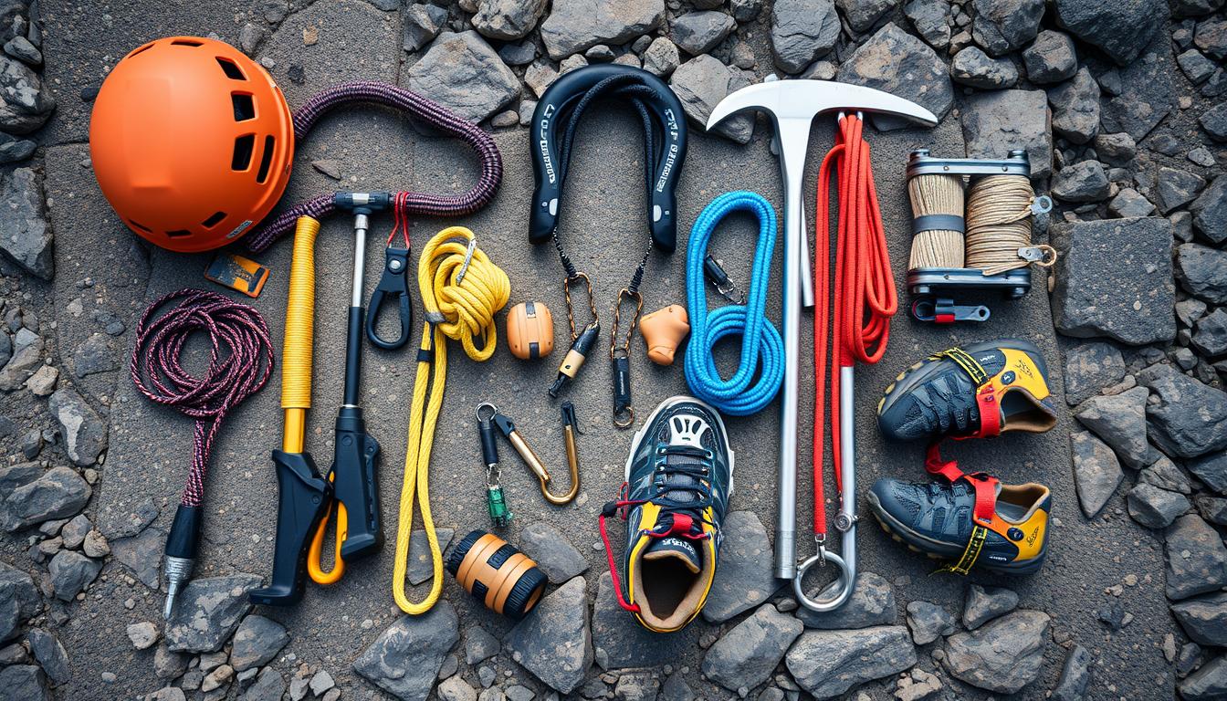 Essential technical climbing equipment required for a Mawenzi expedition